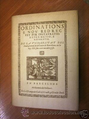 Libros de segunda mano: ORDINATIONS E NOU REDRE&Ccedil; DE LA UNIVERSITAT... L5982 - Foto 1