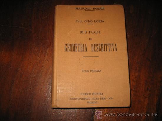 Libros de segunda mano: METODI DE GEOMETRIA DESCRITTIVA - Foto 1