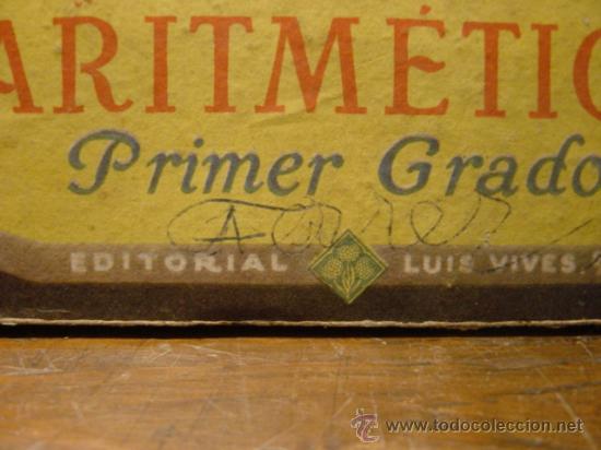 Libros de segunda mano: LIBRO DE ESCUELA ARITMETICA PRIMER GRADO - Foto 2
