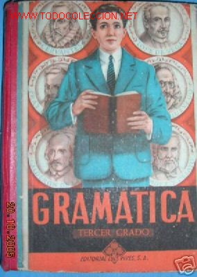 Libros de segunda mano: GRAMATICA. TERCER GRADO. LUIS VIVES. 1954. - Foto 1