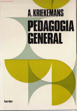 Libros de segunda mano: Pedagogia general / A. Kriekemans - 1968 - Foto 1