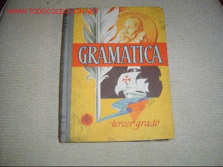 Libros de segunda mano: Antiguo libro de Gramatica. Tapas de carton - Foto 1