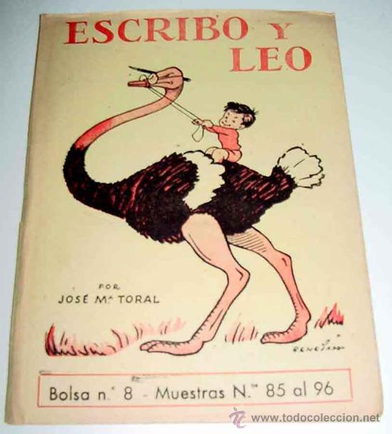 Libri di seconda mano: ESCRIBO Y LEO BOLSA N&ordm; 8 - MUESTRAS N&ordm; 85 AL 96 - POR JOSE M&ordf; TORAL - A&Ntilde;O 1958 - MIDE 22 X 16,5 CMS.