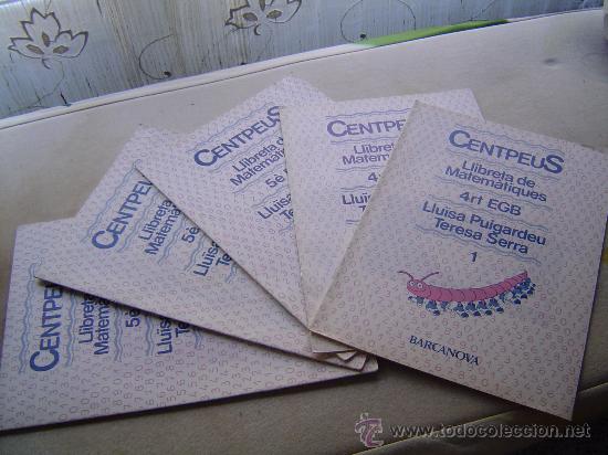 Libros de segunda mano: 5 cuadernos de escuela CENTPEUS 4 -5 RT EGB-del 1 al 5 - Foto 1