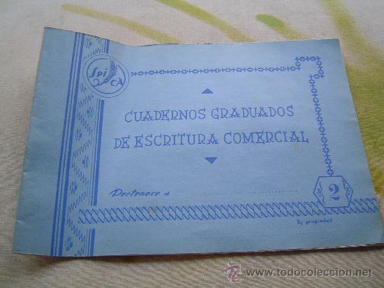 Libros de segunda mano: CUADERNO ESCUELA escritura comercial - Foto 1