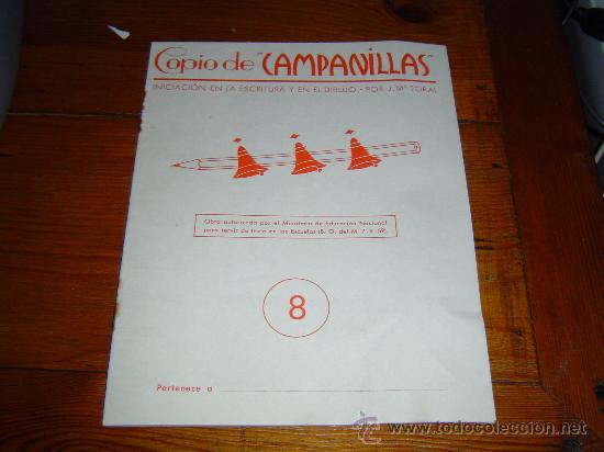 Libros de segunda mano: Cuaderno escuela de escritura ,Copio de Campanillas. - Foto 1