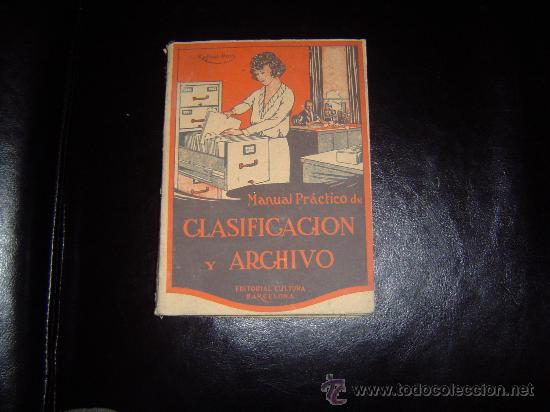 Libros de segunda mano: Libro escuela CLASIFICACI&Oacute;N Y  ARCHIVO. - Foto 1