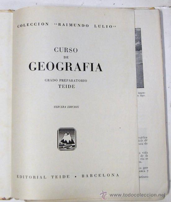 Libros de segunda mano: LLTX100.- CURSO DE GEOGRAFIA. ED. TEIDE. 2&ordm; GRADO - Foto 2