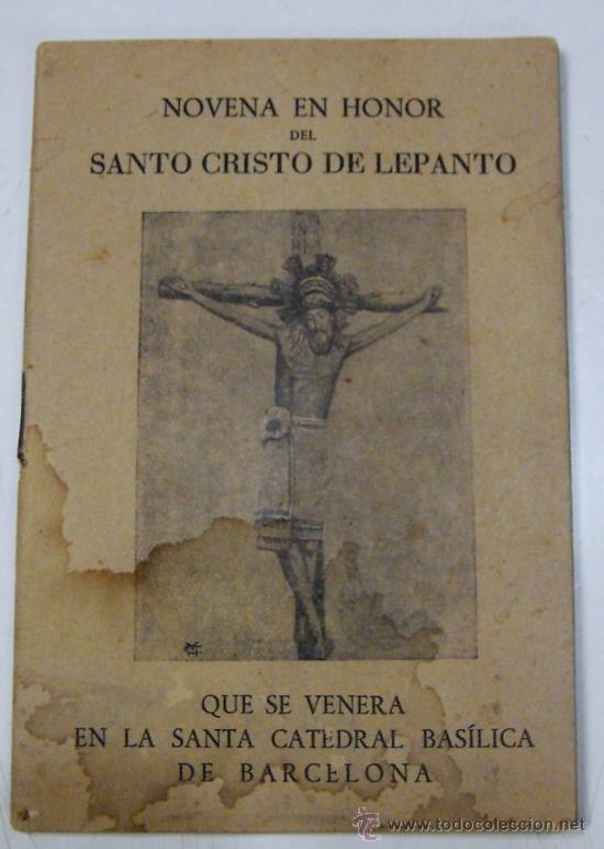 LLTX103.- NOVENA EN HONOR DEL SANTO CRISTO DE LEPANTO. 