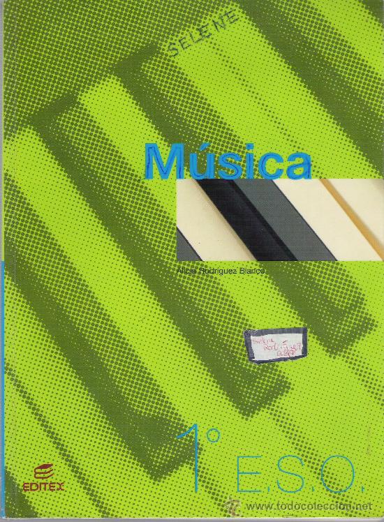 Libros de segunda mano: EDITORIAL EDITEX -- A&Ntilde;O 2002 -- LIBRO TEXTO DE 1&ordm; DE ESO --- MUSICA - Foto 1