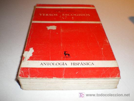 Libros de segunda mano: VERSOS ESCOGIDOS - GERARDO DIEGO - (1970) - Foto 1