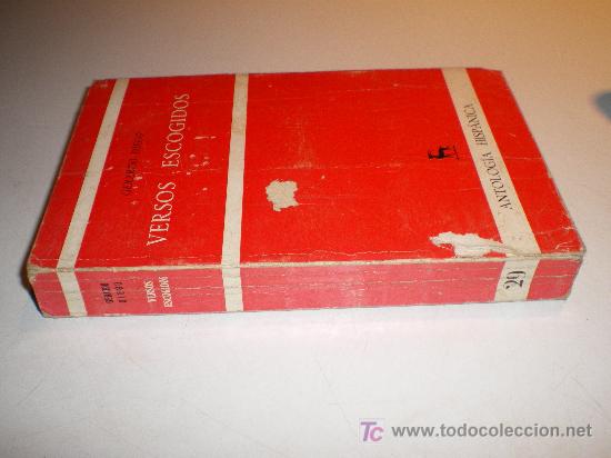 Libros de segunda mano: VERSOS ESCOGIDOS - GERARDO DIEGO - (1970) - Foto 2