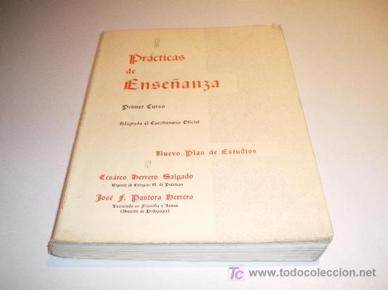 Libros de segunda mano: PR&Aacute;CTICAS DE ENSE&Ntilde;ANZA - PRIMER CURSO - NUEVO PLAN DE ESTUDIOS (1967) - Foto 1