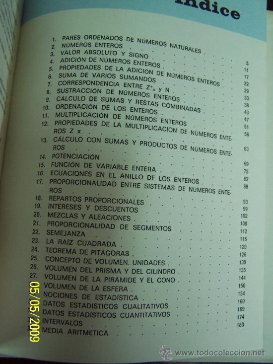 Libros de segunda mano: MATEMATICAS-LIBRO DE CONSULTA - 7&ordm; CURSO-2&ordf; ETAPA DE E.G.B.- 1973 - Foto 6