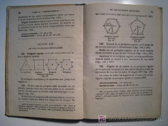 Libros de segunda mano: GEOMETRIA SEGUNDO CURSO (BRU&Ntilde;O 1953) LIBRO ESCOLAR - Foto 2
