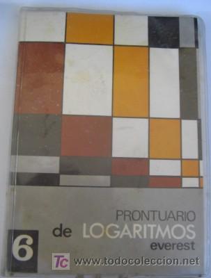 Libros de segunda mano: PRONTUARIO DE LOGARITMOS EVEREST, DE 1968 - Foto 1