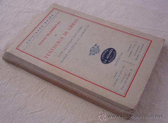 Libros de segunda mano: Curso elemental de tenedur&iacute;a de libros, anexo - Foto 2