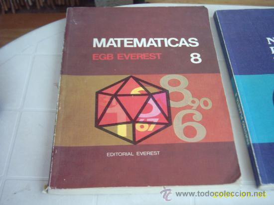 Libros de segunda mano: Matem&aacute;ticas 8&ordm; EVEREST , 1977 - Foto 1