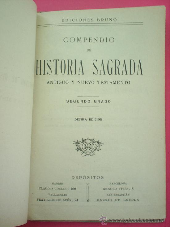 Libros de segunda mano: ediciones bru&ntilde;o - historia sagrada ,segundo grado ,1942 - Foto 6