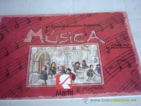 Libros de segunda mano: M&uacute;sica 6&ordm; Primaria Marfil 2000 - Foto 1