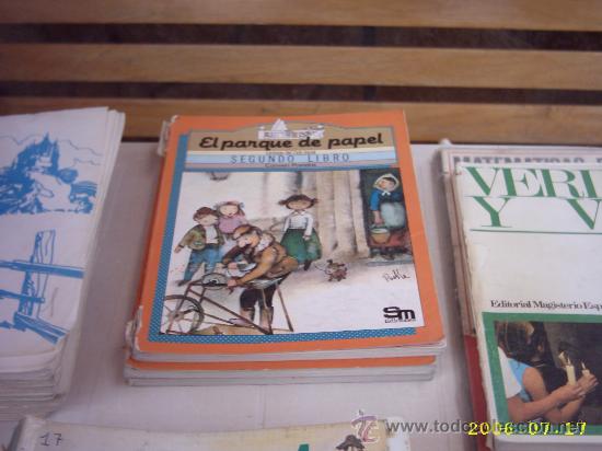 Libros de segunda mano: 2 libros El Parque de Papel 2 libro SM 1984 - Foto 1