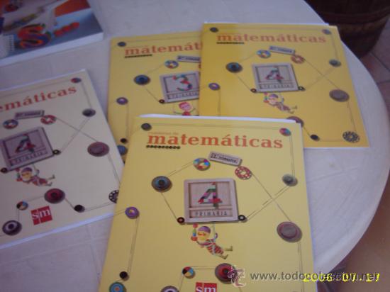 Libros de segunda mano: 4 cuaddernillos de ejercicios 3 y 4 Matem&aacute;ticas SM - Foto 1