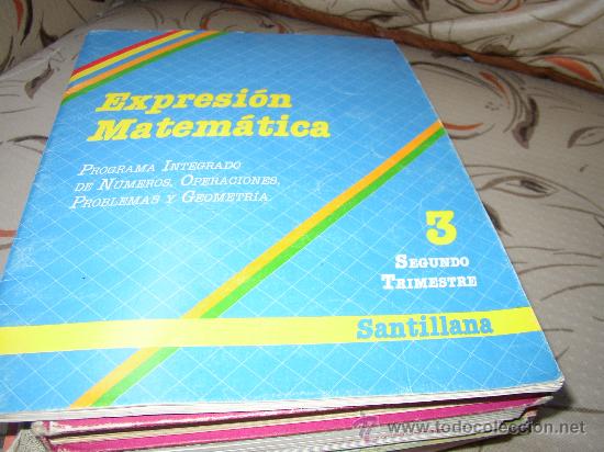 Libros de segunda mano: Expresi&oacute;n Matem&aacute;tica 3 Santillana 2 Trimestre. - Foto 1