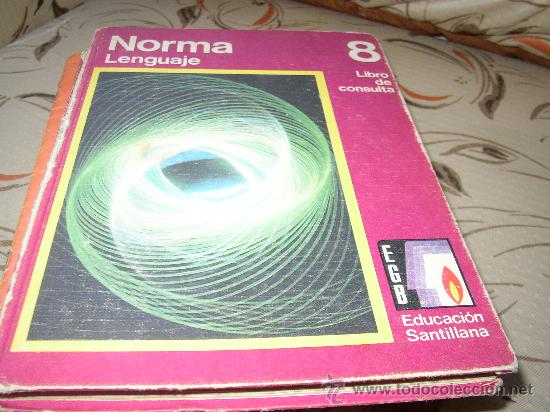 Libros de segunda mano: Norma. Lenguaje 8. Santillana - Foto 1