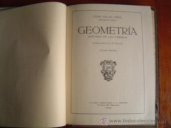 Libros de segunda mano: Libro de texto .-Geometria (estudio de las formas) 1939 - Foto 2