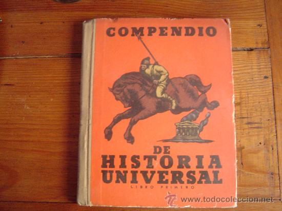 Libros de segunda mano: Libro de texto .-Compendio de Historia Universal libro primero 1948 - Foto 1