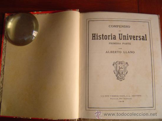 Libros de segunda mano: Libro de texto .-Compendio de Historia Universal libro primero 1948 - Foto 2