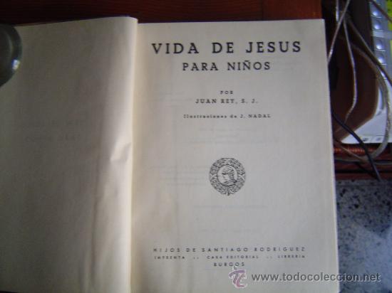 Libros de segunda mano: Libro de texto.-Vida de Jesus para los ni&ntilde;os 1961 - Foto 2