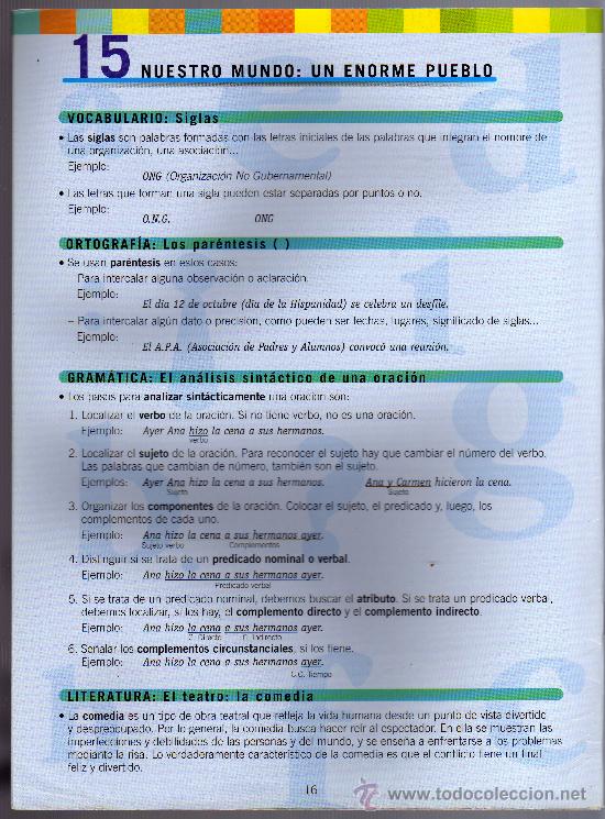 Libros de segunda mano: LENGUA - CONTENIDOS CLAVE - 6 CURSO PRIMARIA - EDICIONES SM. - Foto 2