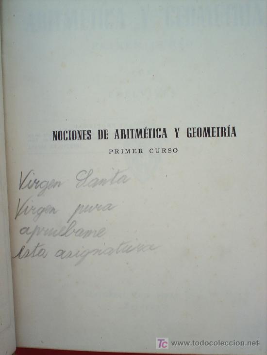 Libros de segunda mano: LIBRO ESCOLAR , MATEMATICAS .primer curso, 1954 , editorial luis vives - Foto 3