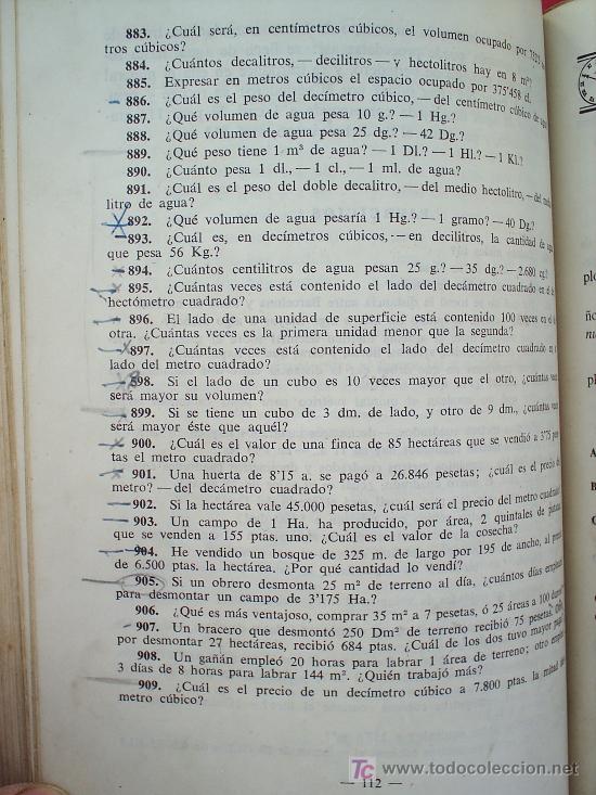 Libros de segunda mano: LIBRO ESCOLAR , MATEMATICAS .primer curso, 1954 , editorial luis vives - Foto 5
