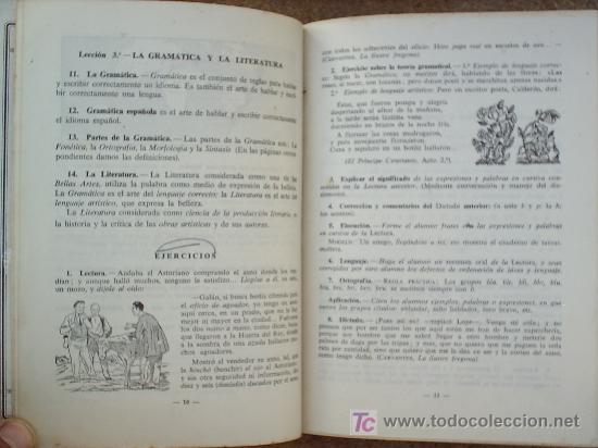 Libros de segunda mano: libro escolar , gramatica espa&ntilde;ola , primer curso ,1955 , editorial luis vives - Foto 3