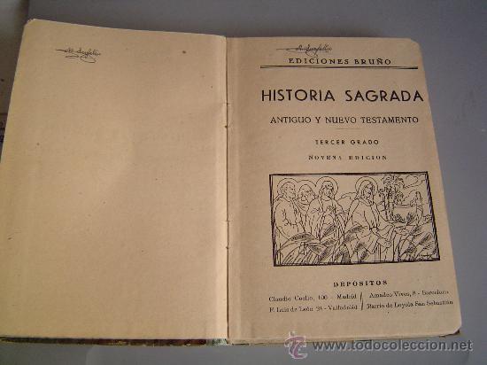 Libros de segunda mano: Libro escuela HISTORIA SAGRADA. Ediciones Bru&ntilde;o. - Foto 2