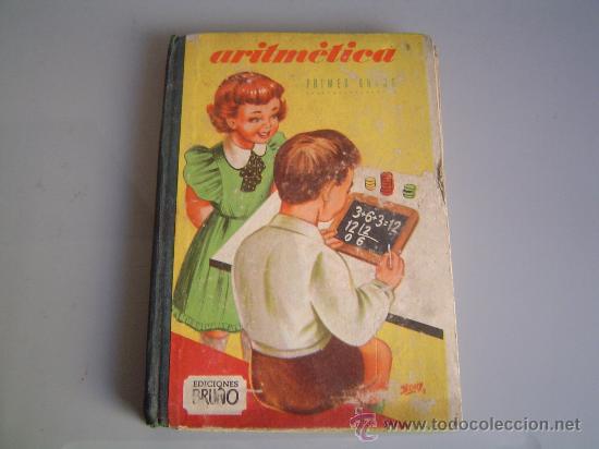 Libros de segunda mano: Libro de escuela DE ARITMETICA. Ediciones Bru&ntilde;o. - Foto 1