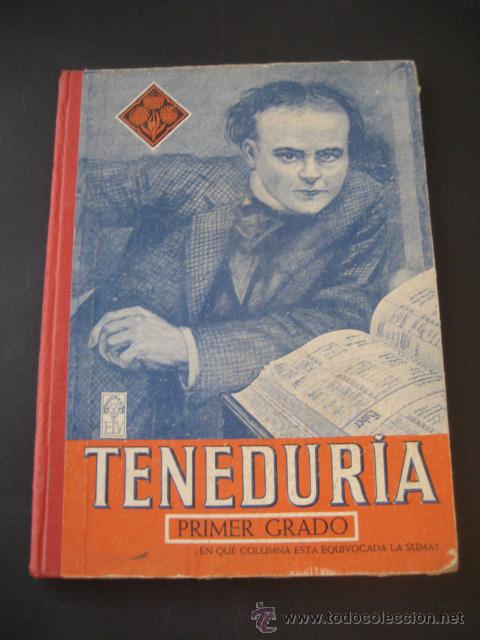 Libros de segunda mano: LIBRO ESCOLAR. TENEDURIA 1&ordm;. LUIS VIVES 1958 - Foto 1