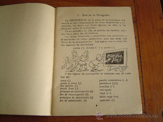 Libros de segunda mano: Antigua cartilla de escuela , ORTOGRAFIA. - Foto 2