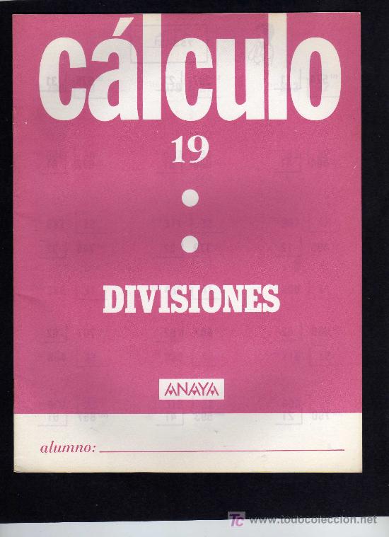 Libros de segunda mano: CALCULO - N&ordm; 19 - EDICIONES ANAYA - 1987 - Foto 1