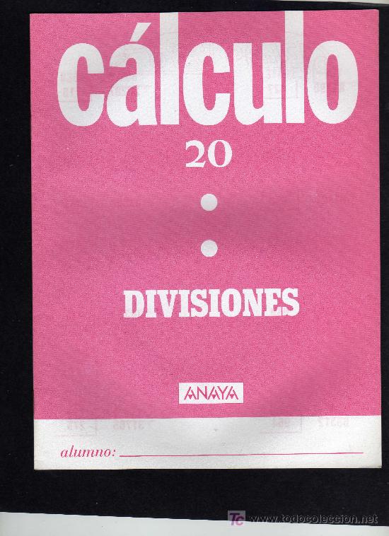 Libros de segunda mano: CALCULO - N&ordm; 20 - EDICIONES ANAYA - 1987 - Foto 1