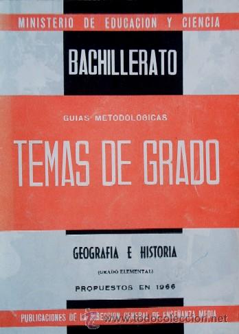 Libros de segunda mano: TEMAS DE GRADO - BACHILLERATO - GEOGRAFIA E HISTORIA - LIBRO ESCOLAR - Foto 2