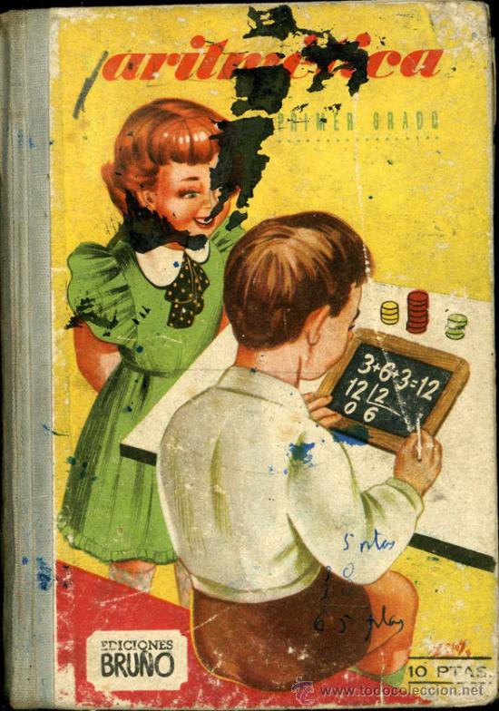 Libros de segunda mano: ARITMETICA ANTIGUO LIBRO DE ESCUELA PRIMER GRADO BRU&Ntilde;O - Foto 1