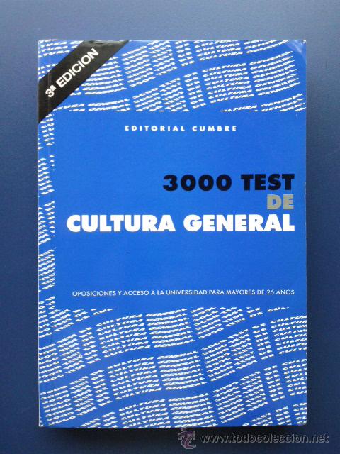 3000 test de cultura general - tests - editoria - Vendido ...