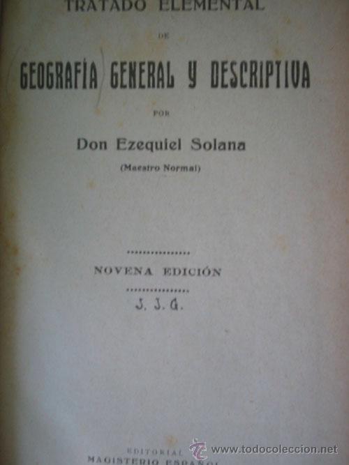 Libros de segunda mano: GEOGRAF&Iacute;A GENERAL Y DESCRIPTIVA. SOLANA, Ezequiel. - Foto 1