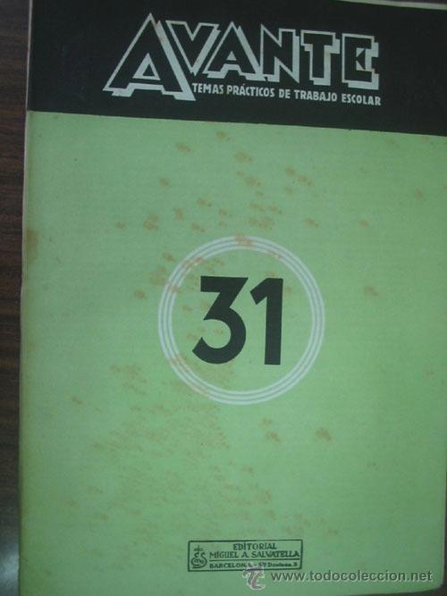 Libros de segunda mano: AVANTE TEMAS PR&Aacute;CTICOS DE TRABAJO ESCOLAR (tomo 7). - Foto 1