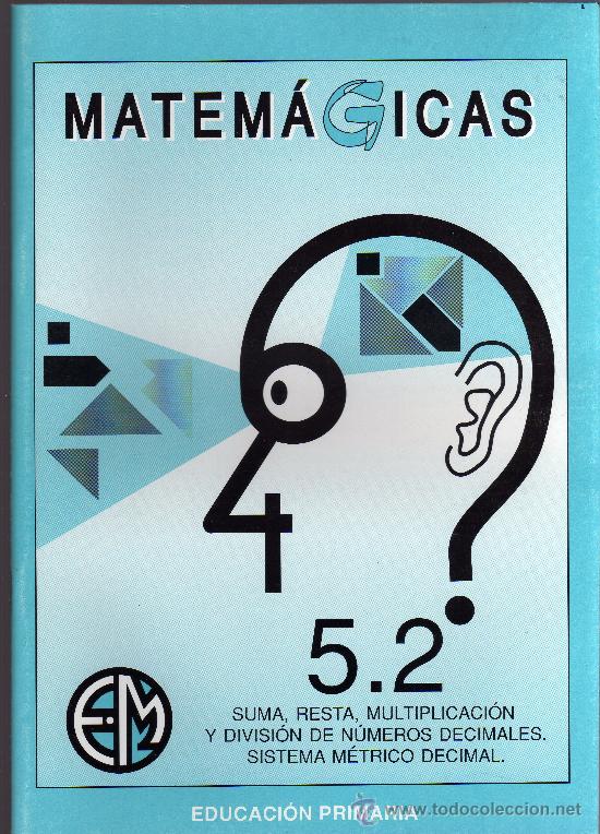 Libros de segunda mano: CUADERNO DE MATEM&Aacute;TICAS - MATEM&Aacute;GICAS - 5.2 - EDUCACI&Oacute;N PRIMARIA. - Foto 1