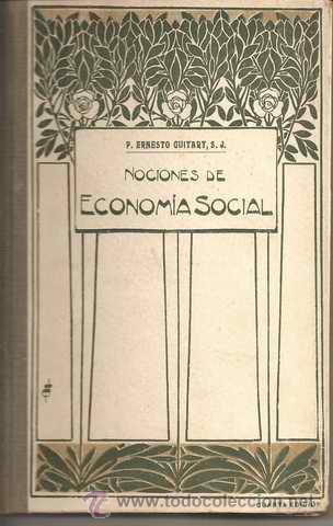 Livros em segunda m&atilde;o: NOCIONES DE ECONOM&Iacute;A SOCIAL - P. ERNESTO GUITART S.J