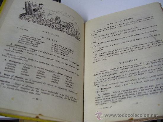 Libros de segunda mano: GRAM&Aacute;TICA ESPA&Ntilde;OLA / PRIMER CURSO / ED. LUIS VIVES 1.955 - Foto 3